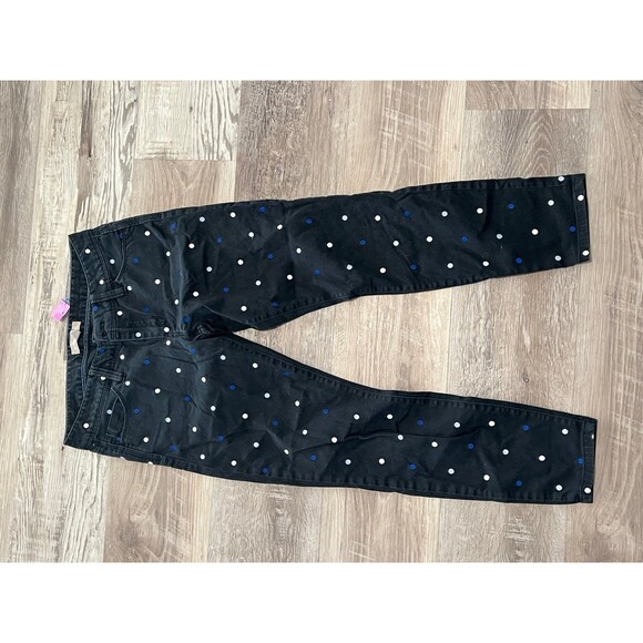 Banana Republic Blue White Dots Pants Dress Business Casual Pants 25P - Picture 1 of 3